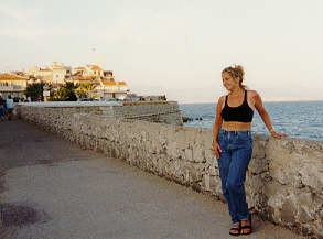 me on the road from Juan Les Pins to Antibes 