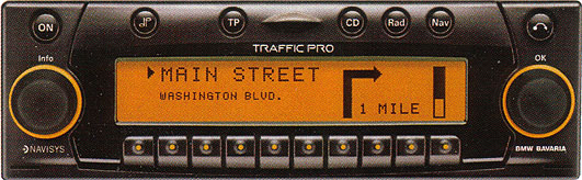 Clean layout of the Harman TrafficPro face