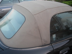 Before - Crease marks in top and rear window